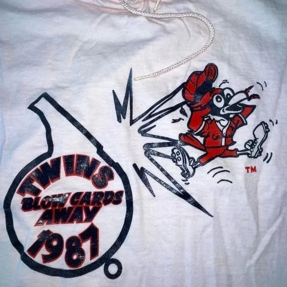 1987 World Series Hoodie | MN Twins & StL Cardinals | Long Sleeve | Vista Tag - Picture 2 of 9
